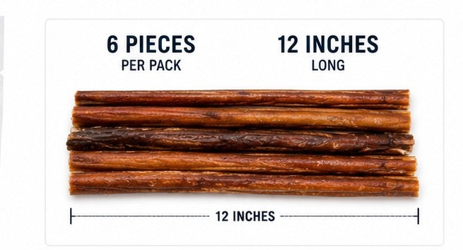 The Doctor’s Dog™  Bully Chew Sticks – Low Odor Chews – 12” – 10 oz