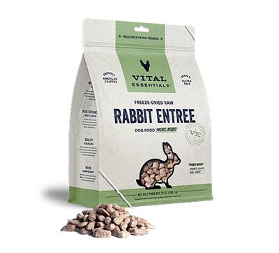 Vital Essentials Dog Freeze-Dried Mini Nibs Rabbit 25oz.
