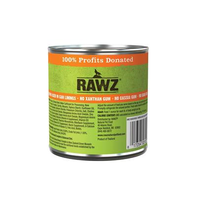 Rawz Hunks Dog 10oz. Chicken Breast Pumpkin New Zealand Green Mussels (Case of 12)