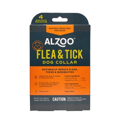 Alzoo Plant Based Flea & Tick Collar Medium Dog 26.6In.