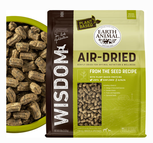 Earth Animal Wisdom From the Seed Recipe Premium Plant-Based Natural Air-Dried Dog Food, 32-oz bag